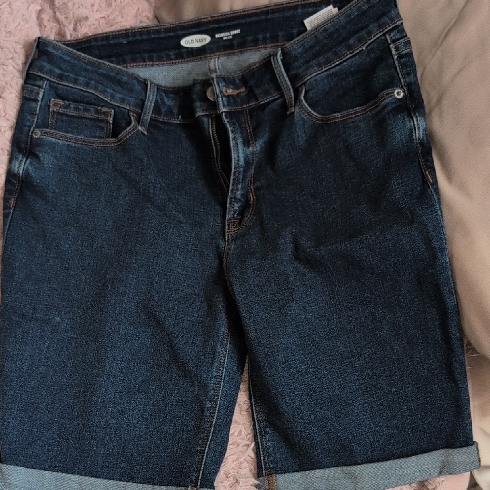 Old Navy Women's Jean Shorts - Deep Indigo